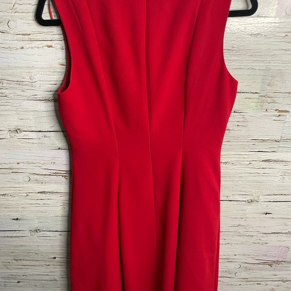 Hobbs London red sleeveless a line dress size 8 - Picture 9 of 9